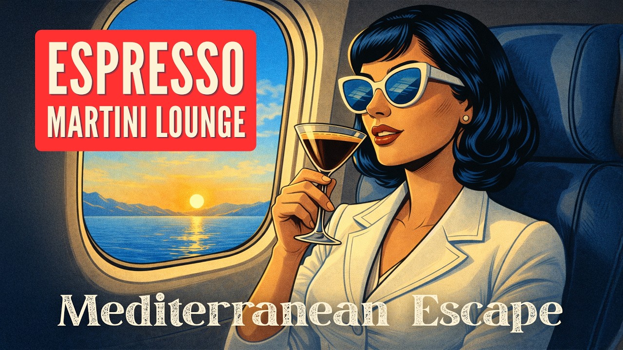 ✈️ Espresso Martini Lounge – Mediterranean Escape | 60s Jetset Mix (Relaxing Vintage Lounge Music)