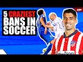 5 CRAZIEST Bans In Football History⚽️ | Clutch #Shorts