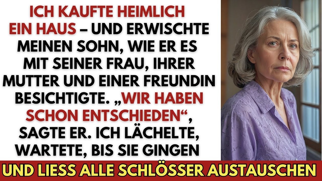 Ich kaufte heimlich ein Haus – und entdeckte, dass mein Sohn plante, es für seine Familie zu nutzen