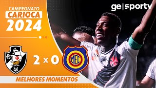 VASCO 2 X 0 MADUREIRA | MELHORES MOMENTOS | CARIOCA 2024 | ge.globo