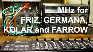 MHz for Friz, Germana, Kolar and Farrow