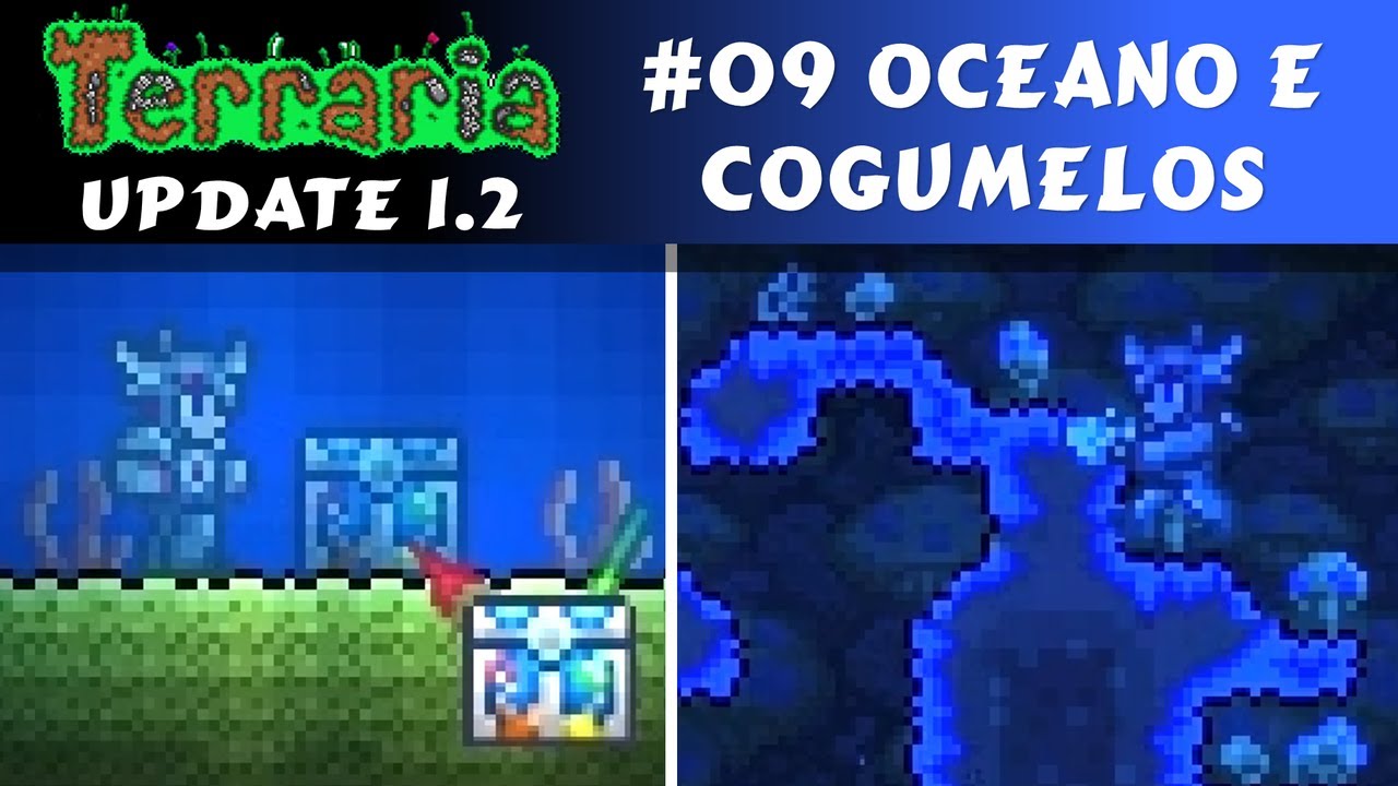 Novidades do Oceano e do Bioma de Cogumelos + Black Ink - Terraria ...