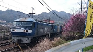 貨物列車1056レ EF210-166号機牽引 瀬野〜八本松