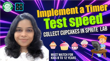 Implement a timer in Sprite Lab | Speed test game | Free Coding session for kids
