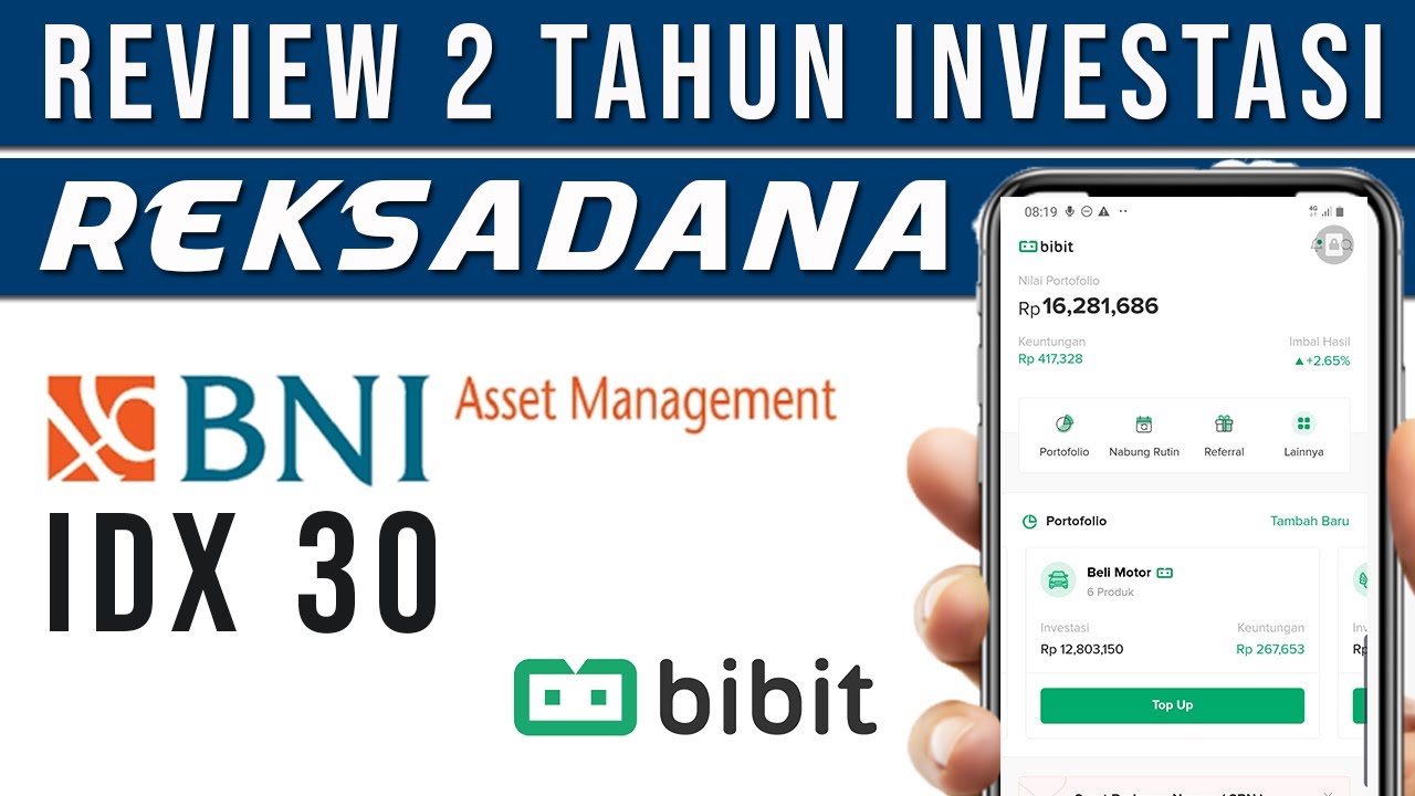 2 Tahun Investasi Reksadana Saham BNI AM INDEKS IDX30 di Bibit