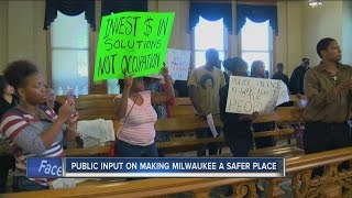 Milwaukee city leaders looking for public's input on reducing crime