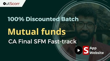 SFM 100% Off Lectures | Mutual Funds Fast-track Videos with Questions| CA Final SFM Solved Compiler