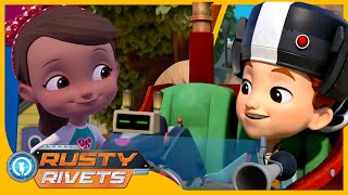 Rusty and Frankie RACE and MORE | Rusty Rivets Episodes | Cartoons for Kids