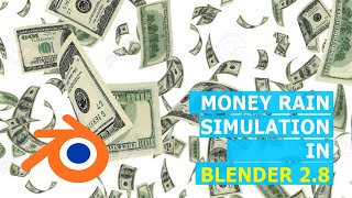 how to make rain money falling in blender