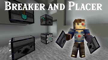 Block Breaker and Placer! Survival Minecraft Datapack. Machine Series.