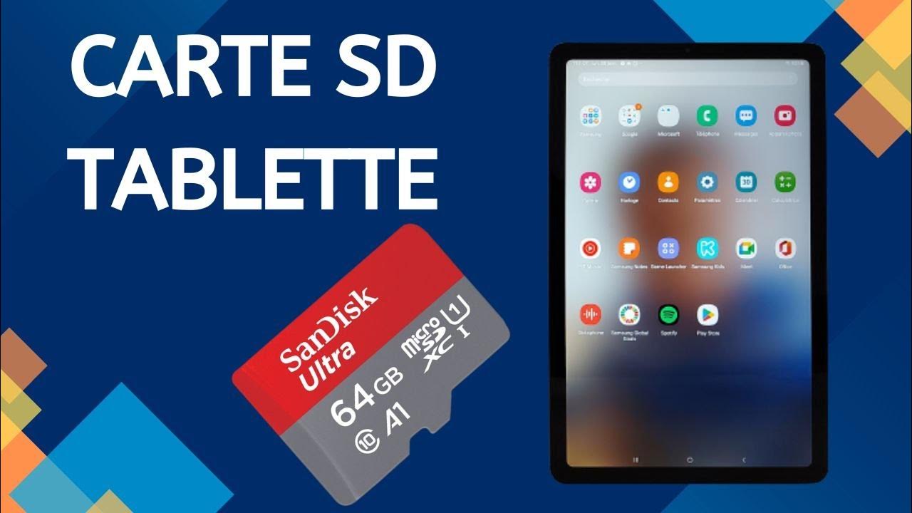 Comment configurer une carte SD comme stockage de photos vidéos sur tablette YouTube