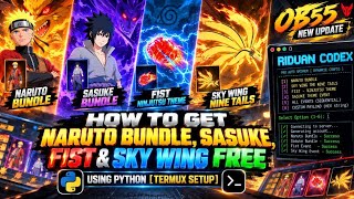 Get Naruto Bundle FREE Using Python 100% Working [Termux Setup] [Sasuke, Fist & Sky Wing]