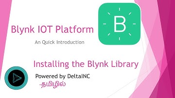 How to install Blynk library in tamil