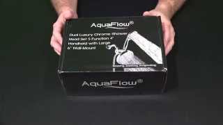 A-Flow 5 Function Luxury Dual Shower Head System Unboxing in 4K UltraHD