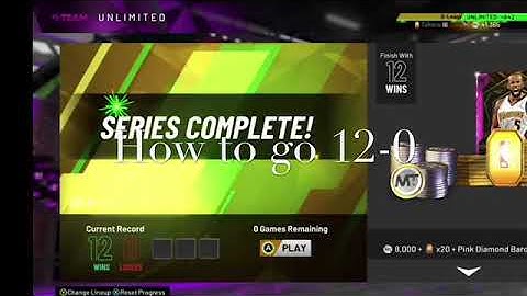 How to go 12-0 on my team