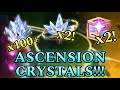 MY FIRST ASCENSION OPENING! 100+ Empowered Crystals and More! A Rollercoaster... | Mcoc