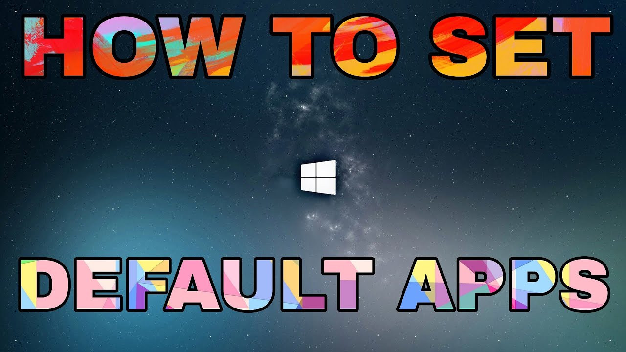 How To Set Default Apps In Windows 10 (Hindi) - YouTube