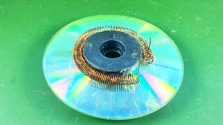 New Make Generator Free Energy Using By CD Disk With Magnet 100%