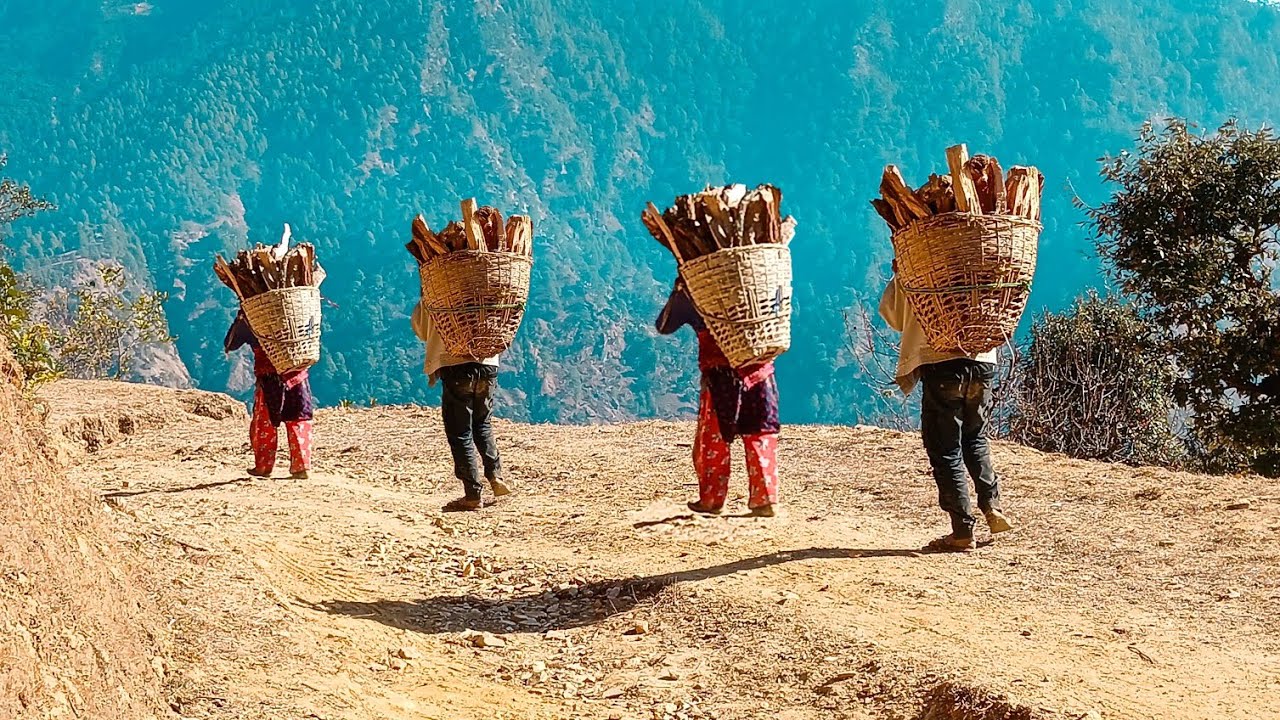 Nepali Rural Community Simple Nepali Rural Village in Mountain || Life With Beautiful Nature ...