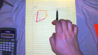 Example 4 for Intercepted arcs and Inscribed Angles Inscribed Angle Example 4