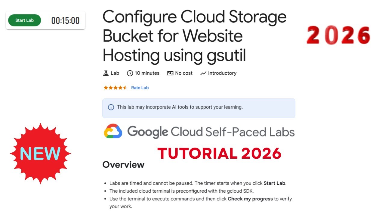 Configure Cloud Storage Bucket for Website Hosting using gsutil || 2026 ...