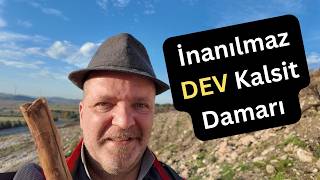 İnanılmaz DEV kalsit kristal damarı buldum #crystals #doğaltaş #keşfet