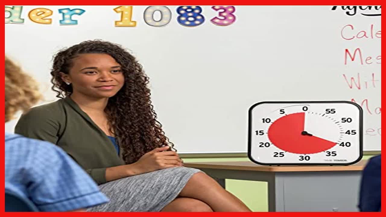 TIME TIMER 12 inch Visual Timer 60 Minute Kids Desk Countdown Clock ...