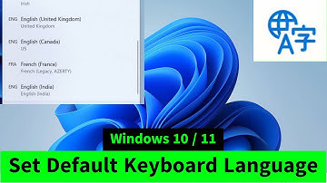 Set the Default Keyboard Language in Windows 10 & 11   Change the Default Language
