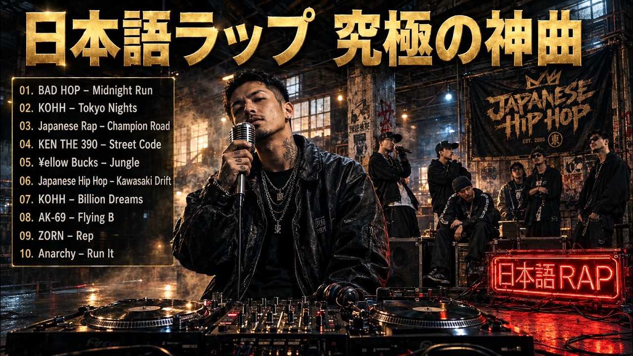 🔥 【最強フロウ】シーンの頂点に君臨するカリスマたちの日本語ラップ