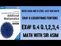 Add Math IGCSE 0606 and O levels 4037,Ch#6.Logarithmic Functions Ex 6.4, Q.1,2,3,4.Lecture #76.