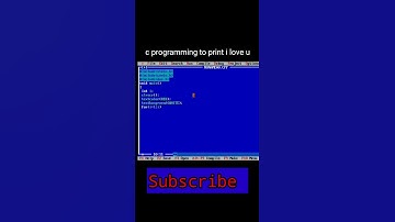 C Program to print I LOVE YOU #shorts #youtubeshorts #cprogramming