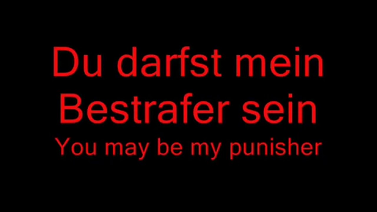 Bestrafe Mich Rammstein Lyrics and English Translation - YouTube