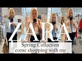 ZARA HAUL TRY ON SPRING COLLECTION COME SHOPPING WITH ME TO ZARA