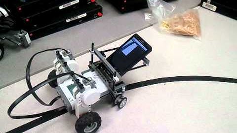 Lego NXT robot line following using Android phone by Taiga S.
