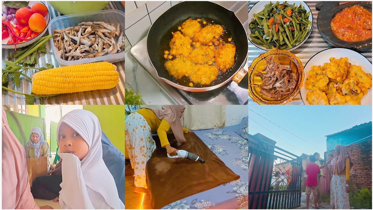 Masak 3 menu sat set buat temenin anak gadis ambil rapot di lanjut ...