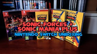 SONIC FORCES & SONIC MANIA PLUS Double Pack Unboxing | Nintendo Switch ITA