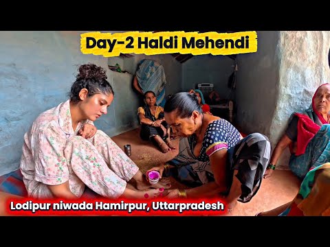 Haldi Mehndi Rasam  in ￼ UttarPradesh | mera gaanv | #myvillage #varshasinghrajput #dailyvlog 