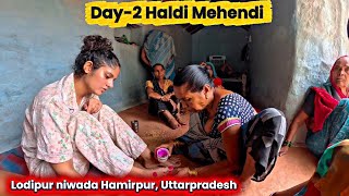 Haldi Mehndi Rasam  In ￼ Uttarpradesh | Mera Gaanv | #myvillage #varshasinghrajput #dailyvlog