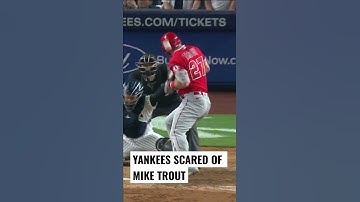 THE YANKEES ARE SCARED OF MIKE TROUT!! SO THEY DID THIS #shorts #mlb #baseball