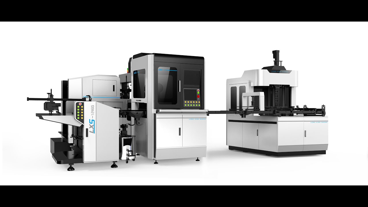 Fully automatic rigid box making machine - YouTube