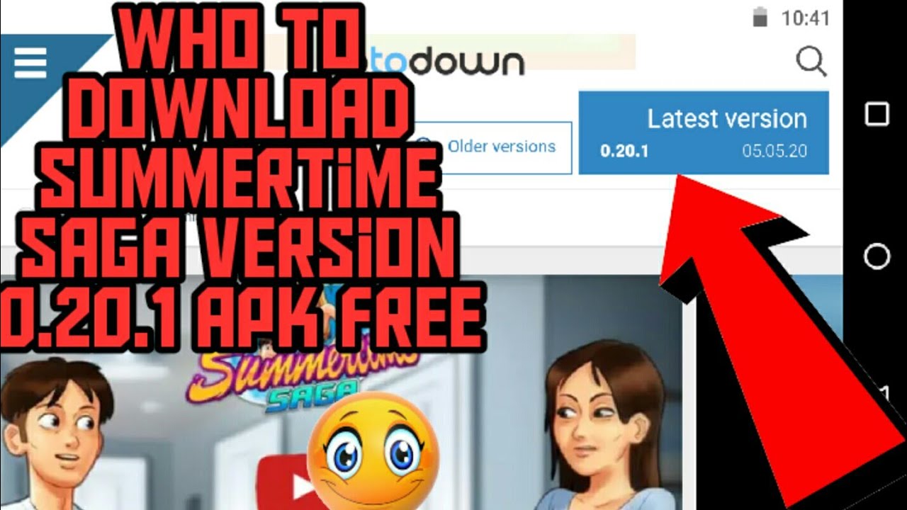 How to download summertime saga version 0.20.1 apk for free - YouTube