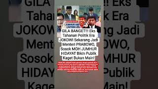 MOH JUMHUR HIDAYAT Eks Tahanan JOKOWI Dilantik Jadi Menteri PRABOWO #shorts #viralvideo