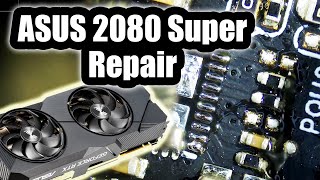 Asus RTX 2080 Super Dual Repair - Graphics card not turning on.