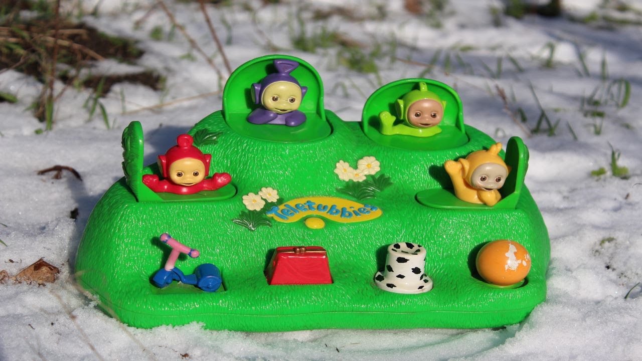 Jeu Cache Cache Teletubbies Dans La Neige Teletubbies Magic Hill Pop Up Toy Vintage Youtube