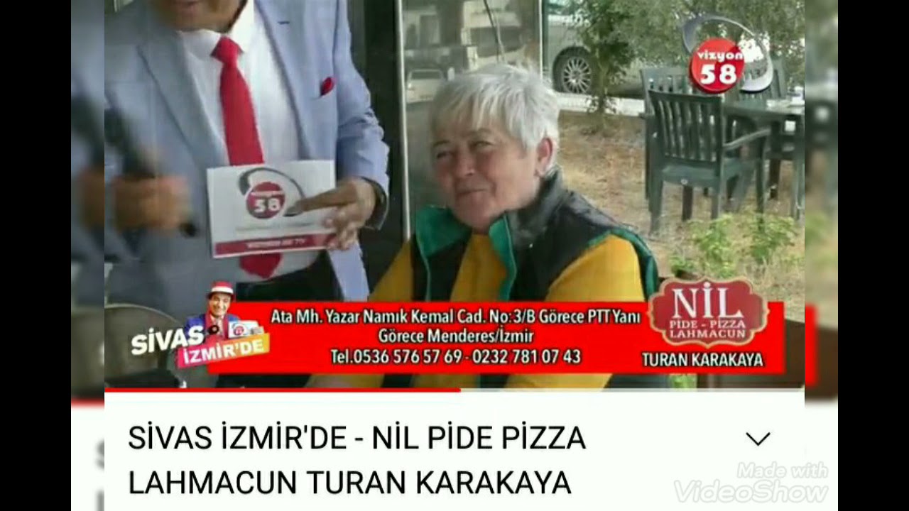 Sivas İzmir'de sayın Yunus bülbül abim  Nil pide salonun da