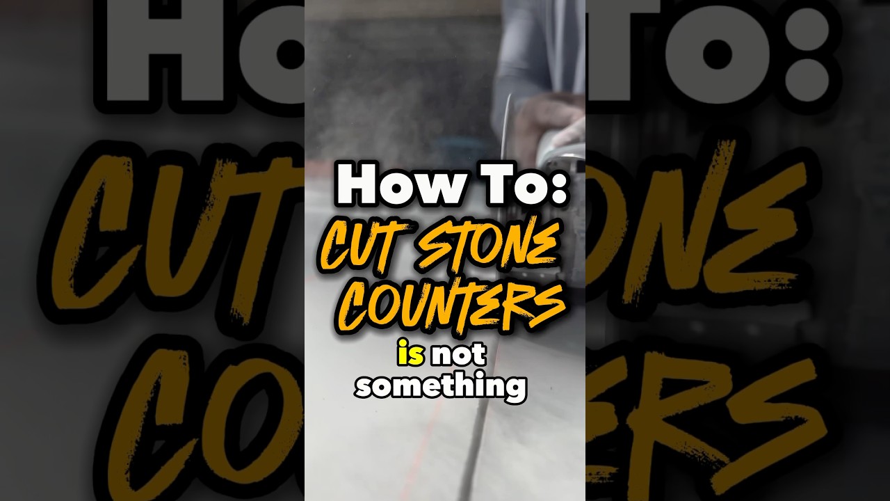 DIY: how to cut granite or quartz #diy