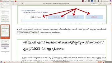 Schoolwiki training - Creating year tabs @vijayanrajapuram