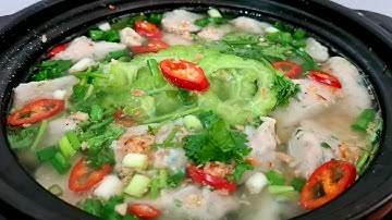 CÁCH NẤU NỒI CANH KHỔ QUA VỚI CHẢ CÁ THÁC LÁC GIÒN, NGỌT, NGON, KHÔNG ĐẮNG