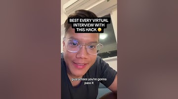 The BEST HACK for virtual interviews 🔥 #shorts