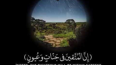 القاريء هزاع البلوشي || حالات واتساب قرآن كريم || ان المتقين في جنات وعيون